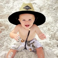 Personalised Leather Name Patch Straw Hat Sun Hat Xmas Gift for Toddler Child Adult