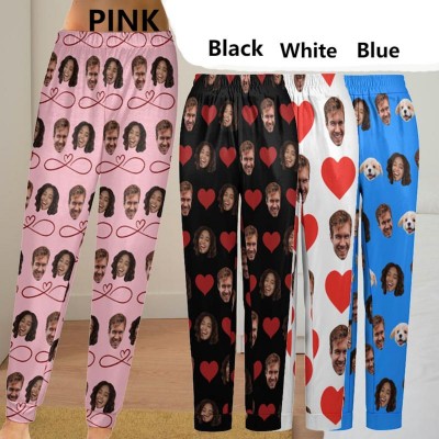 Personalised Pajamas Pants with Face Custom Face Pajamas Anniversary Date Gift