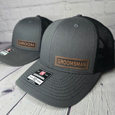 Personalized Groom Wedding Hat Best Man Trucker Hat Wedding Announcement Gifts