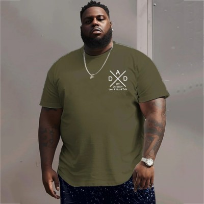Personalised Plus Size DAD T-shirt Hoodie Sweatshirt with the Child's Names and EST Christmas Gift