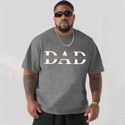 Personalised Plus Size DAD Sweatshirt Hoodie with Kid's Names Christmas Gift Cool Dad Gift