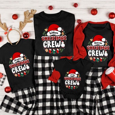 Personalised Matching Family Christmas Shirts Xmas Party Outfits
