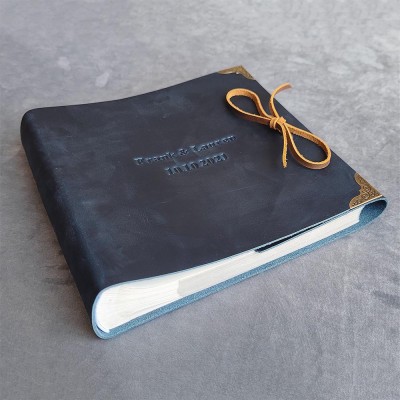 Personalised Genuine Leather Photo Album Our Adventure Book Valentine's Day Anniversary Gift For Couple