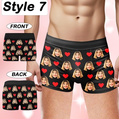 Personalised Boxers for Husband Custom Face Underwear Funny Wedding Gift for Bridegroom Anniversary Gift