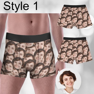 Personalised Boxers for Husband Custom Face Underwear Funny Wedding Gift Valentine's Day Gift