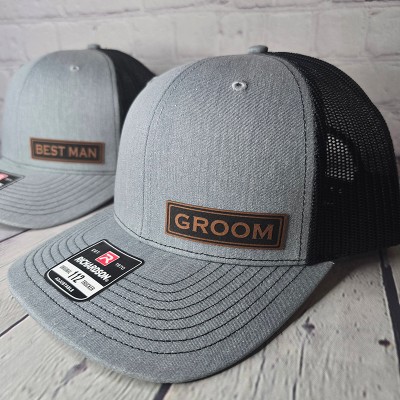 Personalized Groom Wedding Hat Best Man Trucker Hat Wedding Announcement Gifts