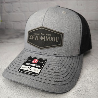 Personalized Roman Numerals Couples Initials Special Dates Hat Anniversary Gift Valentines Day Gifts