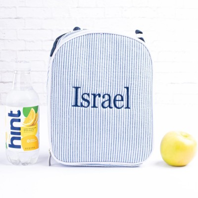 Personalized Kid School Lunch Bag with Embroidered Name Toddler Handmade Lunch Box Bag Back to School Essential