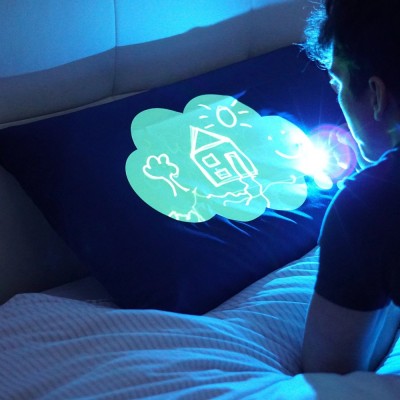 Glow Sketch Glow In The Dark Doodle Pillowcase Dream Cloud Xmas Gift