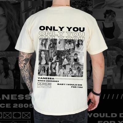Personalised Girlfriend Photo Shirt Unique Photo Tee Valentines Gift for Loved One