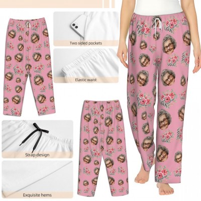 Personalised Pajamas Pants with Face Custom Face Pajamas Anniversary Date Gift