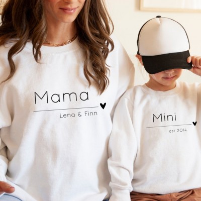 Personalised Mum Dad and Baby Matching Shirts Matching Shirt Baby Shower Shirts for New Mum and Dad
