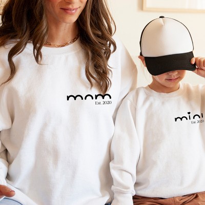 Personalised Mum Dad and Baby Matching Shirts Matching Shirt Baby Shower Shirts for New Mum and Dad