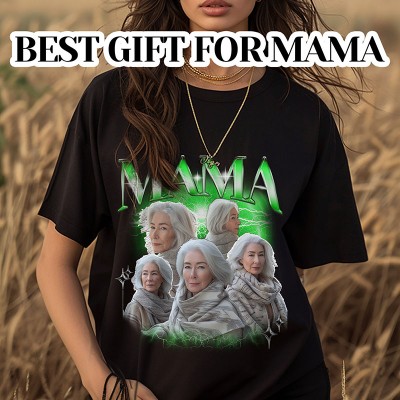 Personalised Photo Bootleg Rap Shirt Gift for Dad Mum Pet Lover
