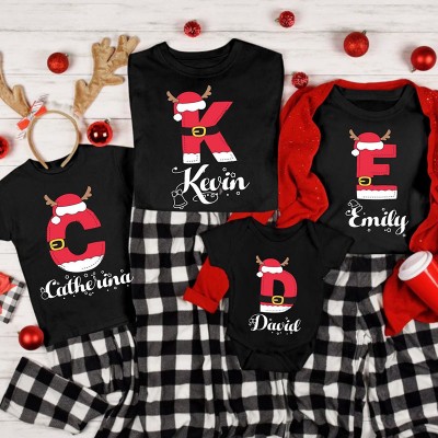 Personalised Matching Family Christmas Shirts Xmas Party Outfits