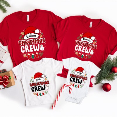 Personalised Matching Family Christmas Shirts Xmas Party Outfits